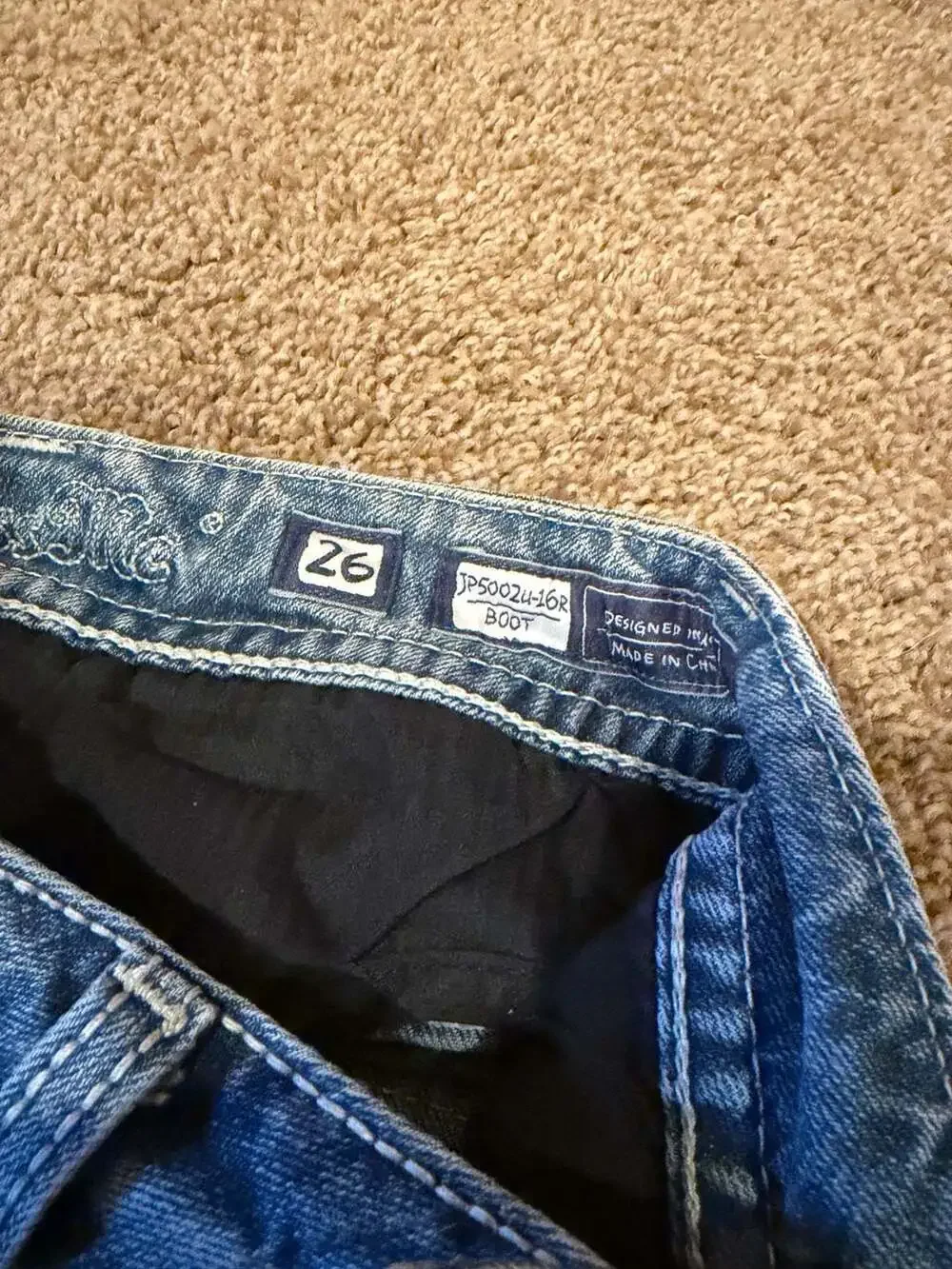 Miss Me Women's Studded Embellished Bootcut Jeans Size 26